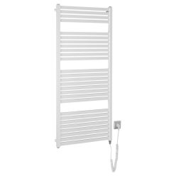   Egyenes radiátor, AQUALINE TONDI-E elektromos radiátor, 600x1330 mm, 600W, fehér DE480T