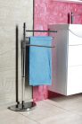 Törölközőtartó, Sapho AQUALINE HIBISCUS álló törölközőtartó, króm HI31