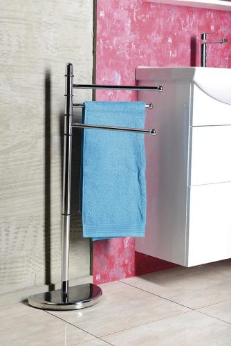Törölközőtartó, Sapho AQUALINE HIBISCUS álló törölközőtartó, króm HI31