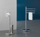 Törölközőtartó, Sapho AQUALINE HIBISCUS álló törölközőtartó, króm HI31