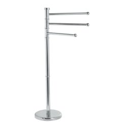   Törölközőtartó, Sapho AQUALINE SAMBA szabadonálló 3 részes törölközőtartó, fényes inox SB161