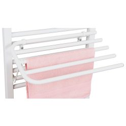   Törölközőtartó, Sapho AQUALINE Lehajtható szárító 4 törölközőnek radiátorokhoz, fehér 25-03-SV460