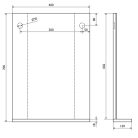 Tükör, Sapho AQUALINE BETA tükör, 40x70x12cm 57395