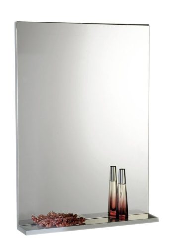 Tükör, Sapho AQUALINE BETA tükör polccal, 60x80x12cm, fehér 57397