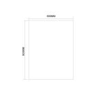 Tükör, Sapho AQUALINE csiszolt tükör akasztó nélkül, 60x80cm 22493