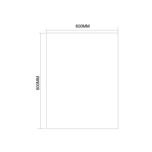 Tükör, Sapho AQUALINE csiszolt tükör akasztó nélkül, 60x80cm 22493