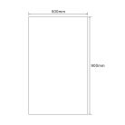 Tükör, Sapho AQUALINE csiszolt tükör akasztó nélkül, 50x90cm 22494