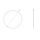 Tükör, Sapho AQUALINE kerek tükör, akasztó nélkül, átm:70cmx4mm 22445