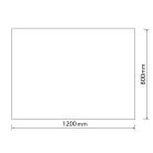 Tükör, Sapho AQUALINE csiszolt tükör akasztó nélkül, 120x80cm 22500