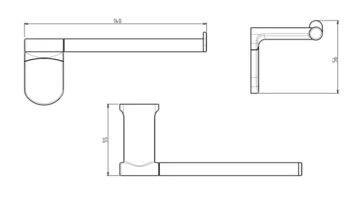 Wc papír tartó, Sapho AQUALINE ZERO WC-papírtartó, króm ZE017