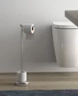 Wc papír tartó, Sapho AQUALINE MINU álló WC-papírtartó, króm MU37