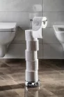 Wc papír tartó, Sapho AQUALINE MINU álló WC-papírtartó, króm MU37