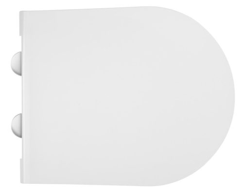 WC ülőke, Sapho AVVA SLIM WC-ülőke, soft close, króm/fehér 100787