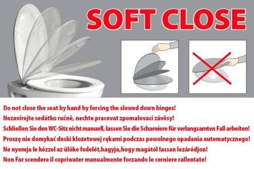 WC ülőke, Sapho PORTO SLIM Soft Close WC-ülőke PZS102