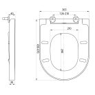 WC ülőke, Sapho TURKU Soft Close WC-ülőke PCS104