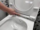 WC, Sapho AVVA RIMLESS fali WC beépített bidézuhannyal, 35,5x53cm 100312