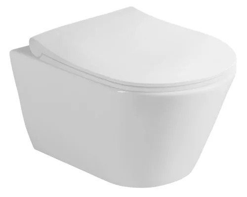 WC, Sapho AVVA RIMLESS fali WC beépített bidézuhannyal, 35,5x53cm 100312