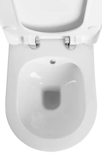 WC, Sapho AVVA RIMLESS fali WC beépített bidézuhannyal, 35,5x53cm 100312