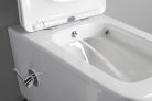WC, Sapho PORTO RIMLESS fali WC, bidézuhannyal, csapteleppel, 36x52cm PZ102RX