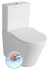 WC, Sapho PACO RIMLESS monoblokkos WC, A/H kifolyású, ülőke nélkül, duál öblítő PC1012WR