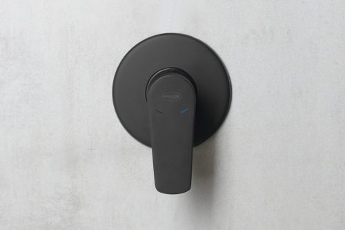 Zuhanycsaptelep, Sapho AQUALINE LOTTA falba süllyesztett zuhanycsaptelep, 1-irányú, fekete LT741B