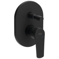   Zuhanycsaptelep, Sapho AQUALINE LOTTA falba süllyesztett zuhanycsaptelep, 2-irányú, fekete LT742B