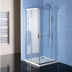   Zuhanykabin, Sapho POLYSAN EASY LINE szögletes zuhanykabin, 800x800mm, transzparent üveg EL5215
