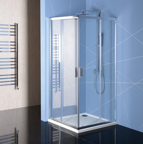 Zuhanykabin, Sapho POLYSAN EASY LINE szögletes zuhanykabin, 800x800mm, transzparent üveg EL5215