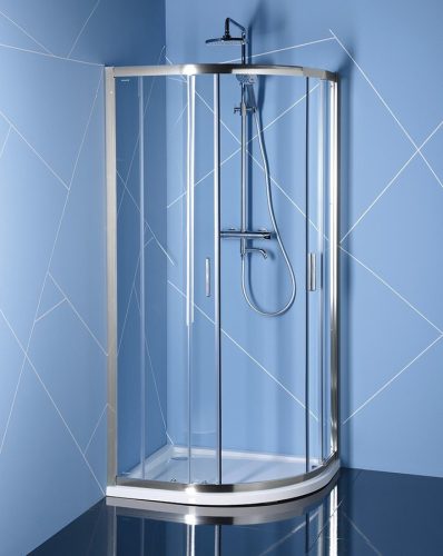 Zuhanykabin, Sapho POLYSAN EASY LINE íves zuhanykabin, 1000x800mm, transzparent üveg EL2915