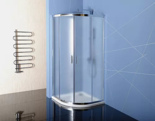 Zuhanykabin, Sapho POLYSAN EASY LINE íves zuhanykabin, 900x900mm, BRICK üveg EL2638