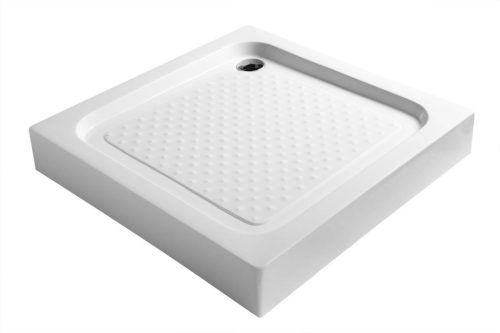 Zuhanytálca, Sapho AQUALINE önhordó zuhanytálca 60mm-es szifonnal, 80x80x15cm BTTQ80