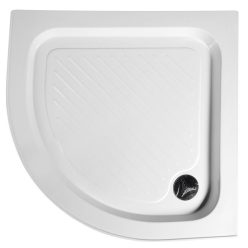   Zuhanytálca, Sapho AQUALINE AMICA íves zuhanytálca, 80x80x15cm, R55 (C80 helyett) BTTR80