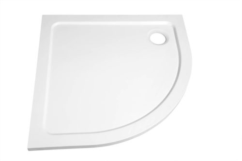 Zuhanytálca, Sapho AQUALINE TECMI íves öntöttmárvány íves zuhanytálca, 90x90x3cm, R55 PQ559