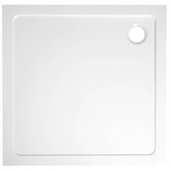   Zuhanytálca, Sapho AQUALINE TECMI öntöttmárvány zuhanytálca, 80x80x3cm PQ008