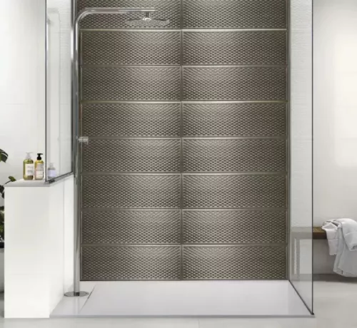 Dekorcsempe, Baldocer Cape Clinker Metalic falburkoló 30x90 cm rektifikált BA393