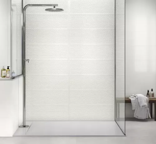 Dekorcsempe, Baldocer Cape Clinker Snow falburkoló 30x90 cm rektifikált BA394