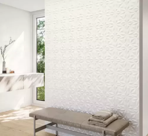 Dekorcsempe, Baldocer Corn Clinker Snow falburkoló 40x120 cm rektifikált BA364