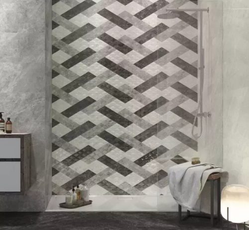 Dekorcsempe, Baldocer Optic Balmoral Sand falburkoló 30x90 cm rektifikált BA169