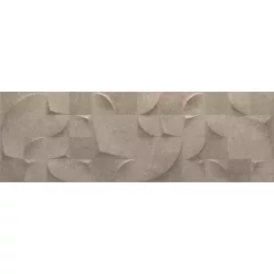   Dekorcsempe, Baldocer Shape Icon Taupe falburkoló 30x90 cm rektifikált BA105