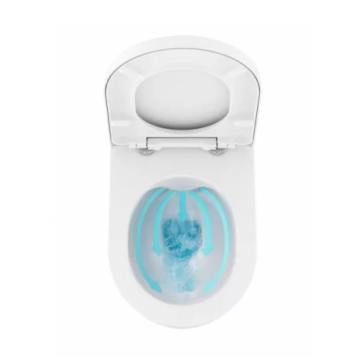 WC, Ravak WC Uni Chrome RimOff fekete X01794