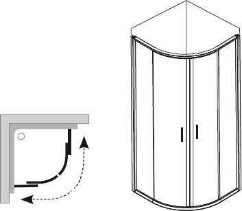 Zuhanykabin, Ravak Blix BLCP4-80 fehér+Trans. 3B240100Z1