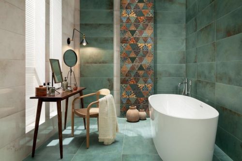 Dekorcsempe, Tubadzin Goldgreen B Decor 29x74