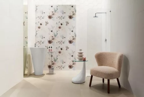 Dekorcsempe, Tubadzin Mild Garden 1 Dekor 3 elemes 74x89