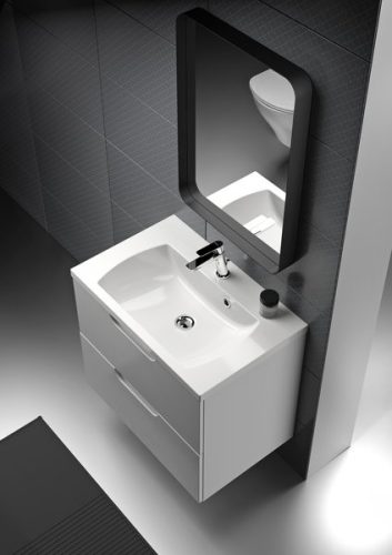 Fürdőszoba tükör, Ravak Strip 800 Led világítással fekete