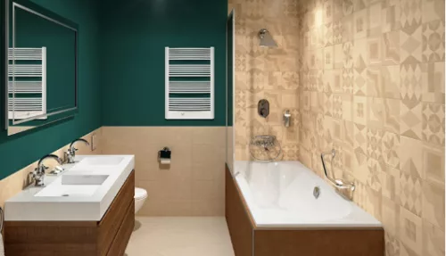 Csempe, Zalakerámia Cementi Beige dekor ZBD62087 20x60