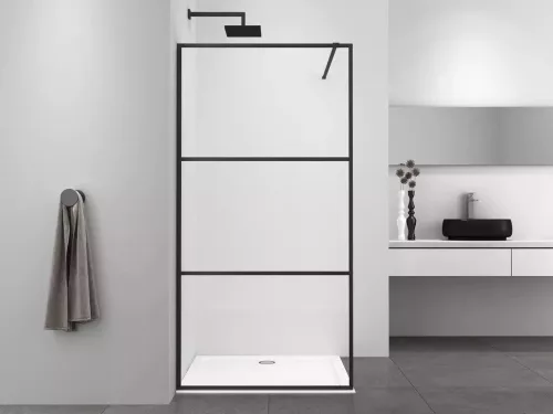 Zuhanyfal, Sanotechnik Smart 115 fekete AC115B