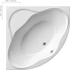Kád, Ravak NEW DAY 150x150 fehér C661000000
