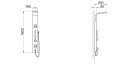 Zuhanypanel, Wellis Mariner Silver WZ00086