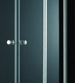 Zuhanyajtó, Aquatek GLASS B2 95/195 matt króm