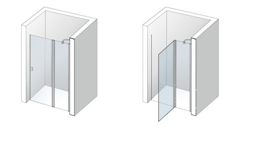 Zuhanyajtó, Aquatek GLASS B5 110/195 R-L